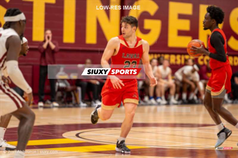Jaheem JOSEPH - Aleksandar MITROVIC - Fabrice WATIER-BERTHIAUME -  Université Concordia - Université Laval - Basketball - RSEQ 2025 - Basketball M - Concordia U (89) vs (63) U Laval (#RSEQ25BMCUUL02) Photo by: Juan Alchourron | Siuxy Sports 2025-02-14