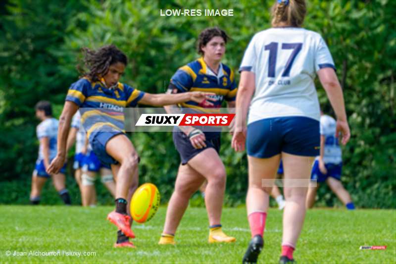 Magali HARVEY - Steve KALAYDJIAN -  Sainte-Anne-de-Bellevue RFC - Town of Mount Royal RFC - Rugby - RQ 2025 - SL F - SABRFC vs TMR RFC (#RQ25SLFSABTM7) Photo by: Juan Alchourron | Siuxy Sports 2025-07-12