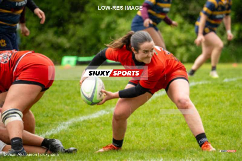  Town of Mount Royal RFC - Club de Rugby de Québec - Rugby - RQ 2025 - Super Ligue F - TMR (10) vs (41) Club de Rugby de Québec (#RA25SLFTMRCRQ5) Photo by: Juan Alchourron | Siuxy Sports 2025-05-24