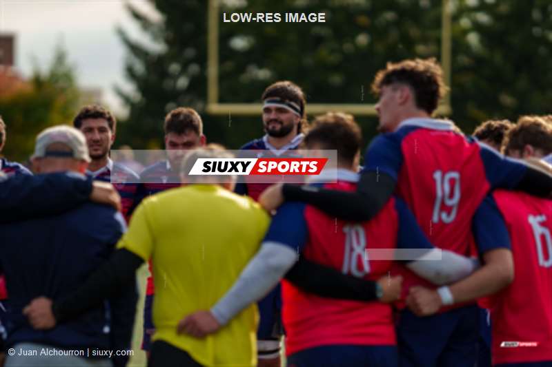 Xabi CHRIT - Lucas RICARDE -  ÉTS (École de technologie supérieure) - Bishop's University - Rugby - RSEQ 2025 - Rugby M - Piranhas ETS vs Bishop's Gaiters - Reel 2 (#RSEQ25RMEB102) Photo by: Juan Alchourron | Siuxy Sports 2025-10-18