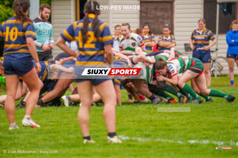 Emeline DELAMARRE -  Town of Mount Royal RFC - Rugby Club de Montréal - Rugby - RQ 2025 - LPR2 F - TMR (12) vs (37) RCM (#RQ25LPR2FTMRRCM4) Photo by: Juan Alchourron | Siuxy Sports 2025-05-24