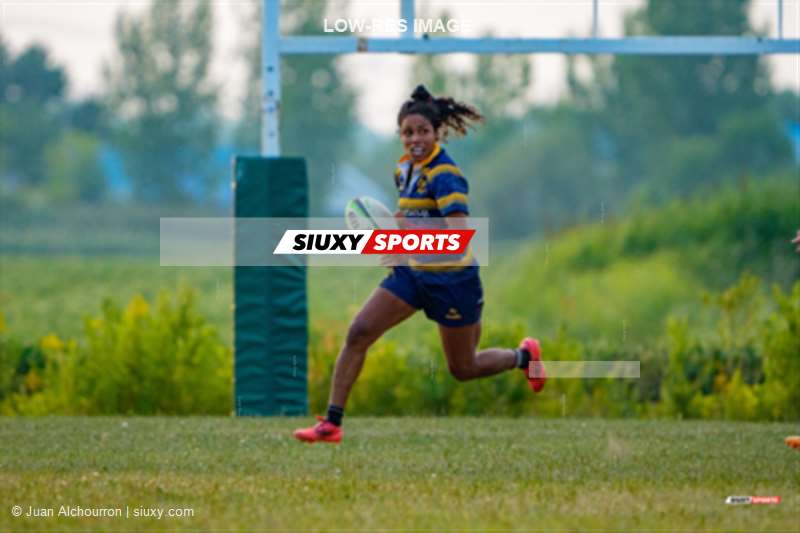 Magali HARVEY -  Club de Rugby de Québec - Town of Mount Royal RFC - Rugby - RQ 2025 - Final SL Fém - Club de Rugby de Québec vs TMR (#RQ25FSLFQT01) Photo by: Juan Alchourron | Siuxy Sports 2025-08-16