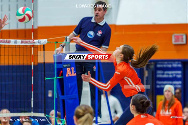  Cégep André Laurendeau - Collège Lionel-Groulx - Volleyball - RSEQ 2025 - Volleyball F D1 - André Laurendeau (1) vs (3) Lionel-Groulx (#RSEQ25VFD1ALLG02) Photo by: Juan Alchourron | Siuxy Sports 2025-02-12
