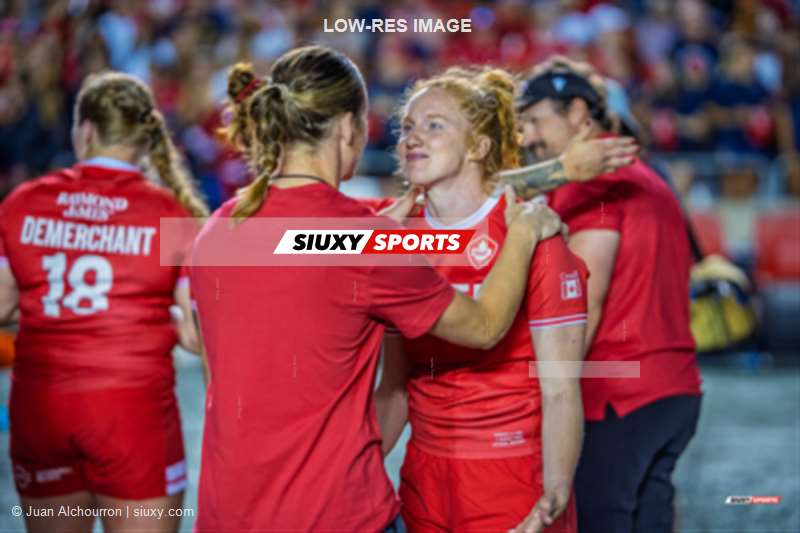 Paige FARRIES -  Canada Rugby XV F - USA Women’s Eagles - Rugby - Canada vs USA Rugby F - Aug 1 2025 - After the Game (#CANUSA25FRGB3) Photo by: Juan Alchourron | Siuxy Sports 2025-08-01