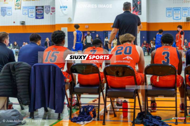 Yeshaya DOTE - Alexandre GAGNON - Yiri Osias Teddy TOE - Kibemon Arsalia Henoch YAO -  Cégep André Laurendeau - College Dawson - Basketball - RSEQ 2025 - Basketball M D2 - André Laurendeau (66) vs (75) Dawson College (#RSEQ25BMD1ALDC02) Photo by: Juan Alchourron | Siuxy Sports 2025-02-02