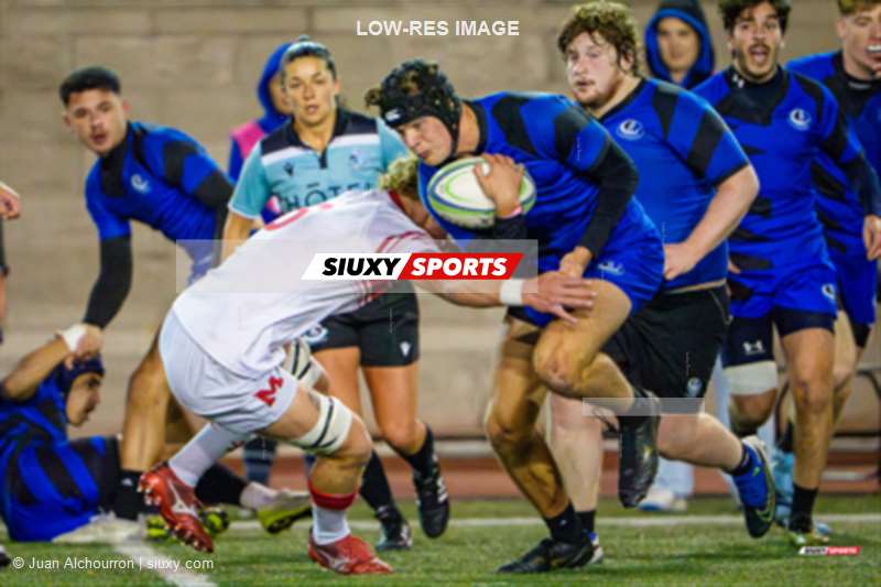 Julien DE CARUFEL - Youssef SOUIHEL -  Université McGill - Université de Montréal - Rugby - RSEQ 2025 - Rugby M - Demi Finale - McGill vs Université de Montréal - Match (#RSEQ25RMMUM31) Photo by: Juan Alchourron | Siuxy Sports 2025-10-24