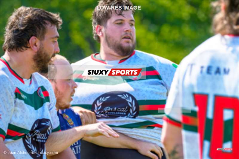Quentin LAVERDURE - Josselin THIZON -  Sainte-Anne-de-Bellevue RFC - Rugby Club de Montréal - Rugby - RQ 2025 - Super Ligue M - SABRFC (43) vs (29) Rugby Club de Montréal (#RQ25SLMSARCM6) Photo by: Juan Alchourron | Siuxy Sports 2025-06-14