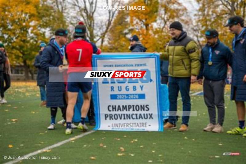 RSEQ 2025 - Rugby M - Finale - ETS vs Université de Montréal - Remise de médailles