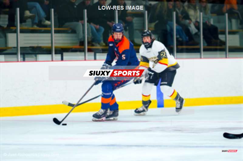 Charles-Olivier GIGUÈRE - Laurent MORIN -  Cégep André Laurendeau - Cégep de Thetford - Ice hockey - RSEQ 2025 - Hockey M - André Laurendeau (5) vs (4) Cégep de Thetford (#RSEQ14HMALCT02) Photo by: Juan Alchourron | Siuxy Sports 2025-02-07