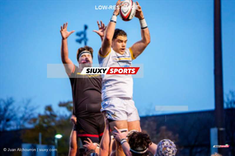 Quinn FOLEY - Liam KINGHORN -  University of British Columbia - University of Guelph - Rugby - CANUMENS 2025 - University of British Columbia vs University of Guelph - Game#7 (#CANUMENS2507) Photo by: Juan Alchourron | Siuxy Sports 2025-11-14