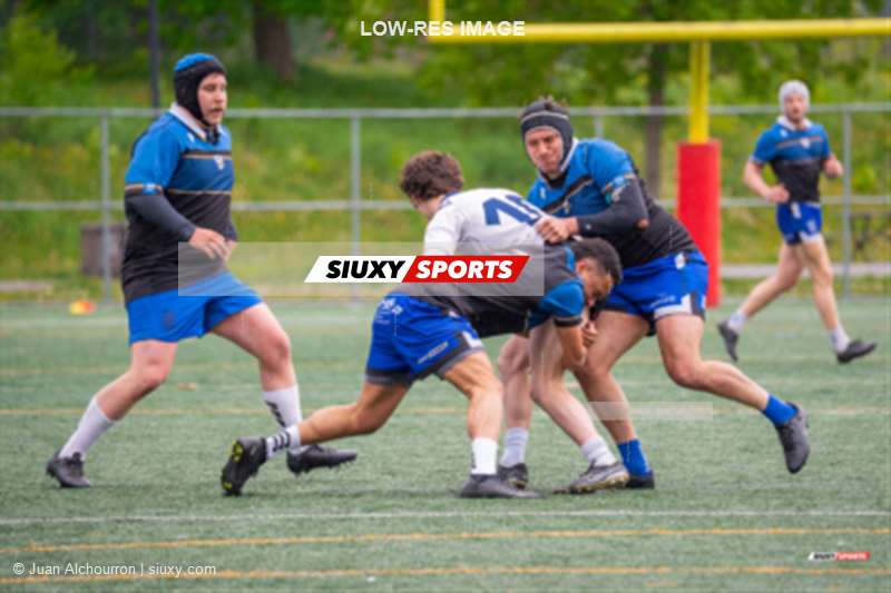 Vicken KAYAYAN - Valentin VERDIER -  Parc Olympique Rugby - Sainte-Anne-de-Bellevue RFC - Rugby - RQ 2025 - Super Ligue M Rés - Parc Olympique (42) vs (10) SABRFC (#RQ2025SLMRPORSA15) Photo by: Juan Alchourron | Siuxy Sports 2025-05-24