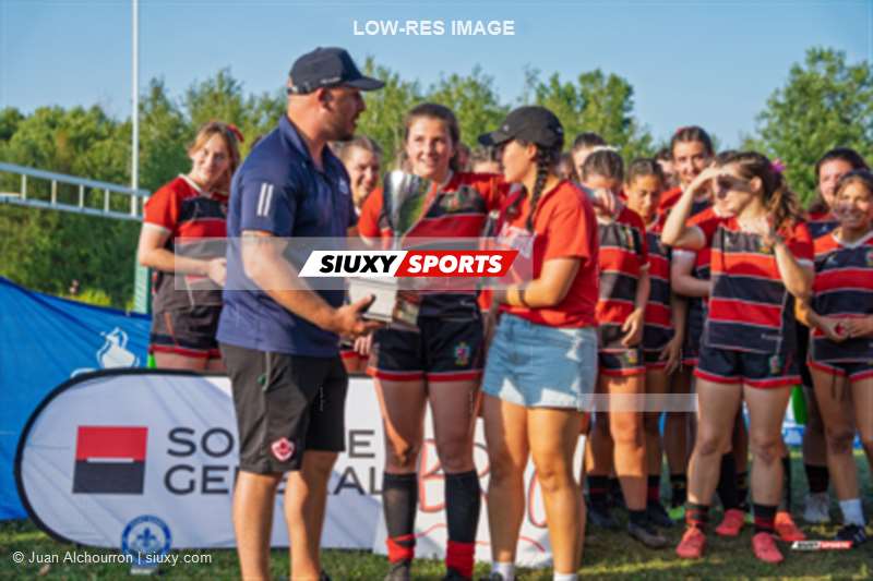 Victoria HOUGH - Siana MARQUIS-BILQUARD -  Beaconsfield Rugby Football Club - Montreal Irish RFC - Rugby - RQ 2025 - Final LP1 Fém - Beaconsfield vs Irish/Locks (#RQ25FL1FBI01) Photo by: Juan Alchourron | Siuxy Sports 2025-08-16