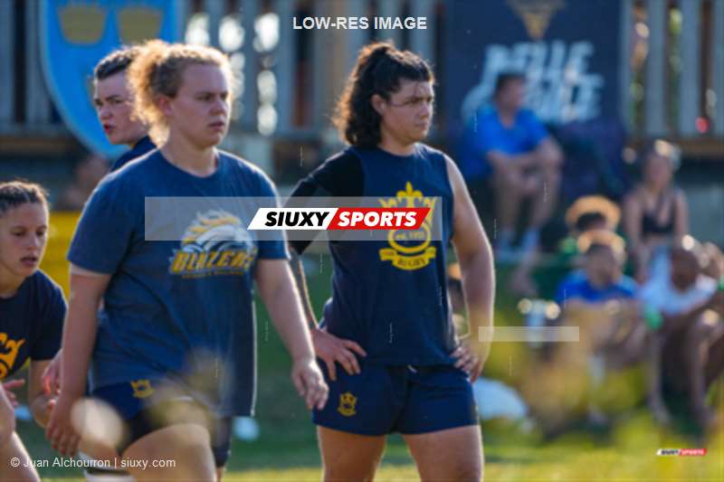 Riley AUTHIER - Steve KALAYDJIAN -  Club de Rugby de Québec - Town of Mount Royal RFC - Rugby - RQ 2025 - Final SL Fém - Club de Rugby de Québec vs TMR (#RQ25FSLFQT01) Photo by: Juan Alchourron | Siuxy Sports 2025-08-16