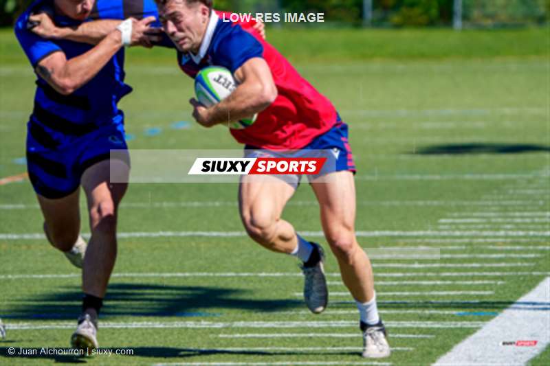 Antoine LERE -  Université de Montréal - ÉTS (École de technologie supérieure) - Rugby - RSEQ 2025 - Rugby M - Université de Montréal vs ETS - Reel B (#RSEQ25RMME29) Photo by: Juan Alchourron | Siuxy Sports 2025-09-20
