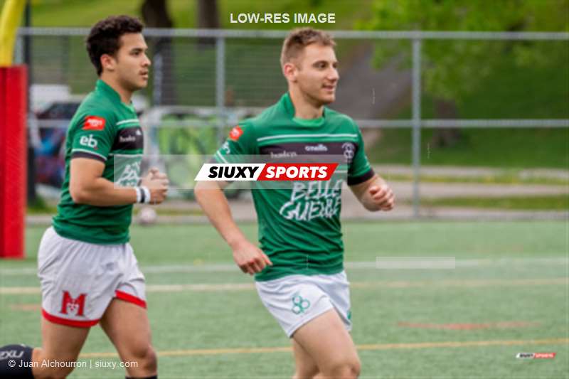 Max LAKOG - Martin LAVAL -  Parc Olympique Rugby - Montreal Irish RFC - Rugby - RUGBY QC 2023 (M1) - Parc Olympique Rugby (13) VS (42) Montreal Irish RFC (#2023M1PORMIRFC05) Photo by: Juan Alchourron | Siuxy Sports 2023-05-20