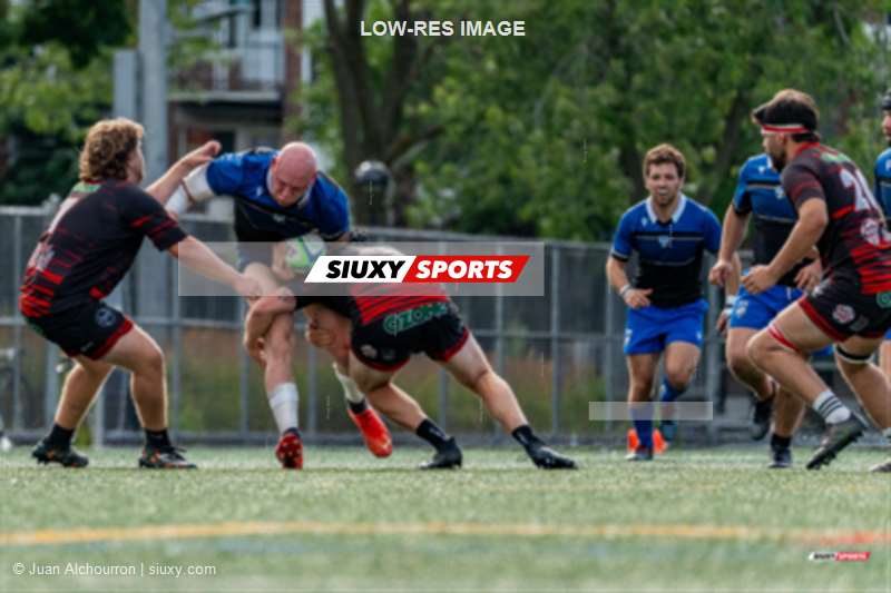 Maxime SAUVAGE -  Parc Olympique Rugby - Club de Rugby de Québec - Rugby - Rugby Québec - Parc Olympique (28) vs (10) Club de Rugby de Québec (M1) - 2eme mi-temps (#2023RQM1PORQ27) Photo by: Juan Alchourron | Siuxy Sports 2023-07-22