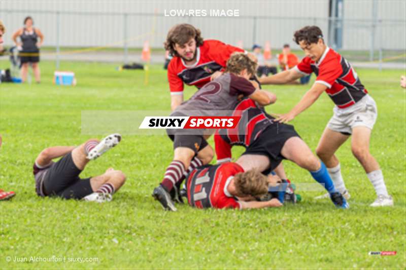  Lac St-Louis - Estrie - Rugby - Rugby Québec - Tournoi des Régions - Lac St-Louis (12) vs (17) Estrie - Finale U18M (#2023RQTRLSLEST15) Photo by: Juan Alchourron | Siuxy Sports 2023-07-16