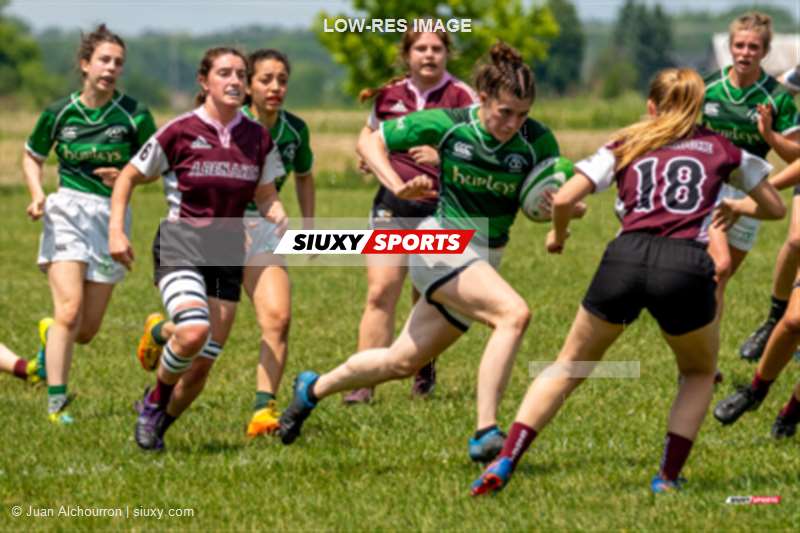 Fatima BIDA -  Montreal Irish RFC - Abénakis de Sherbrooke - Rugby - RUGBY QC 2023 (W) - Montreal Irish RFC (17) VS (67) Abénakis de Sherbrooke (#RQW2023MIRFCAS06) Photo by: Juan Alchourron | Siuxy Sports 2023-06-10