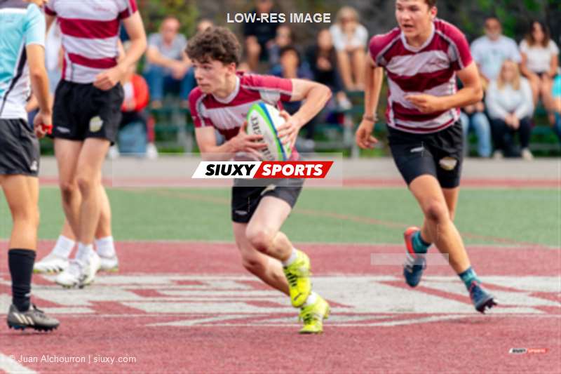  College Jean-de-Brébeuf - College Dawson - Rugby - RSEQ 2023 RUGBY - Dynamiques de Brébeuf (12) VS (18) Blues of Dawson (#RSEQ2023BREDAW09) Photo by: Juan Alchourron | Siuxy Sports 2023-09-23