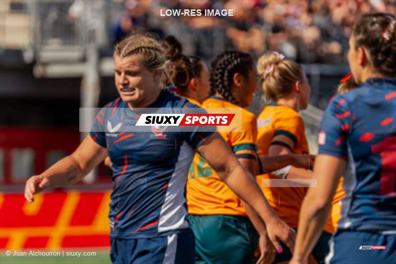  Australia national rugby union team (W) - USA Women’s Eagles - Rugby - World Rugby Pacific Four Series - Australia (58) vs (17) USA - First Half (#2023WRP4SAUSUSA1) Photo by: Juan Alchourron | Siuxy Sports 2023-07-08