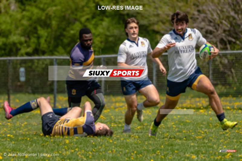 Maxime GAUDREAU - Philip HACALA -  Town of Mount Royal RFC - Sainte-Anne-de-Bellevue RFC - Rugby - RUGBY QC 2023 (M)(Res) - TMR RFC (15) VS (31) SABRFC - Game (#2023TMRvSAB05M1) Photo by: Juan Alchourron | Siuxy Sports 2023-05-13