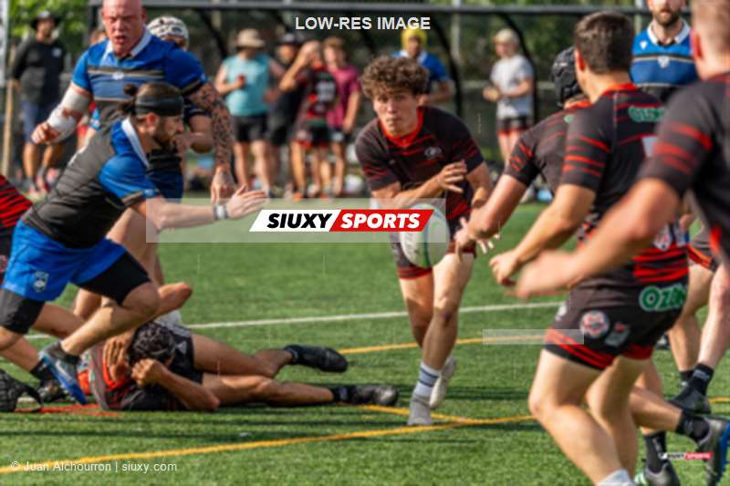 Adrien MOCHEZ -  Parc Olympique Rugby - Club de Rugby de Québec - Rugby - Rugby Québec - Parc Olympique (28) vs (10) Club de Rugby de Québec (M1) - 2eme mi-temps (#2023RQM1PORQ27) Photo by: Juan Alchourron | Siuxy Sports 2023-07-22