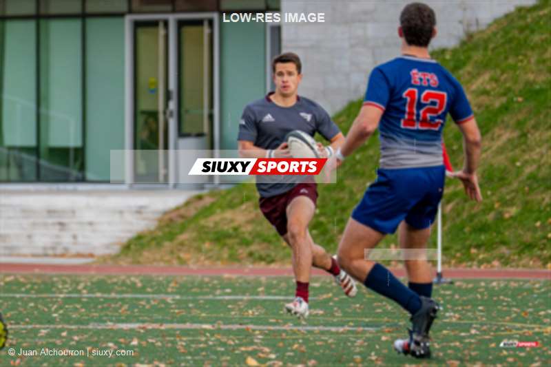 Aiden GREGOIRE - Jules NORMANDIN -  ÉTS (École de technologie supérieure) - Université Ottawa - Rugby - RSEQ 2023 - Final Univ. Rugby Masc. - ETS (17) vs (18) Ottawa U. (1st half) (#RSEQ23RUMETOT2) Photo by: Juan Alchourron | Siuxy Sports 2023-11-05