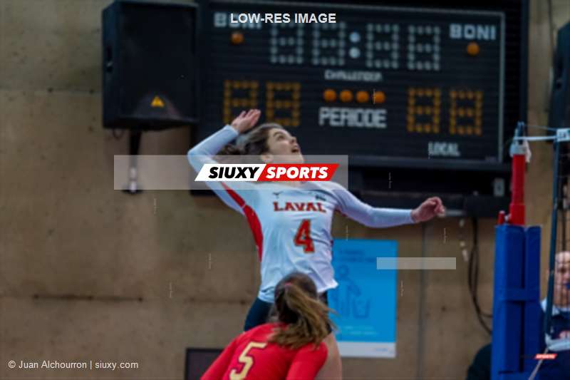 Éloïse ROSS-TREMBLAY - Marie-Noëlle TREMBLAY -  Université de Montréal - Université Laval - Volleyball - RSEQ - 2023 Volley F - Université de Montréal (3) vs (1) Université Laval - Match (#RSEQ2023UDMvUL02) Photo by: Juan Alchourron | Siuxy Sports 2023-02-19