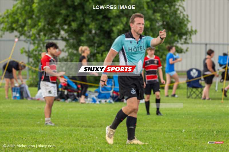  Lac St-Louis - Estrie - Rugby - Rugby Québec - Tournoi des Régions - Lac St-Louis (12) vs (17) Estrie - Finale U18M (#2023RQTRLSLEST15) Photo by: Juan Alchourron | Siuxy Sports 2023-07-16
