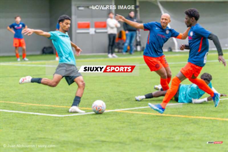 Mickael DULAC - Quentin Tynio HENRY -  FC Anti Social Club - International Montréal FC - Soccer - TKL 2023 DIV1 - FC Anti Social Club (3) - (2) International Montréal FC (#TKL23D1ASIM11) Photo by: Juan Alchourron | Siuxy Sports 2023-11-28