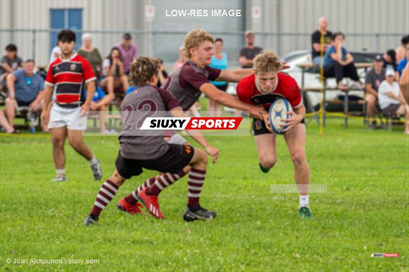  Lac St-Louis - Estrie - Rugby - Rugby Québec - Tournoi des Régions - Lac St-Louis (12) vs (17) Estrie - Finale U18M (#2023RQTRLSLEST15) Photo by: Juan Alchourron | Siuxy Sports 2023-07-16