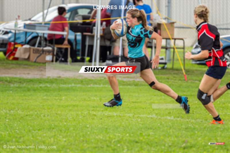 Océanne GAUTHIER -  Sud-Ouest - Lac St-Louis - Rugby - Rugby Québec - Tournoi des Régions - Sud-Ouest (26) vs (17) Lac St-Louis - Finale U18F (#2023RQTRSOULSL14) Photo by: Juan Alchourron | Siuxy Sports 2023-07-16