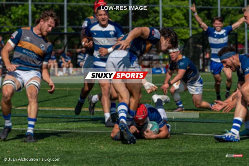 Owen CUMMING - Karl HUNGER -  Équipe Québec Senior Masculin - Toronto - Rugby - Équipe Québec SR XV (56) vs (17) Toronto Arrows Academy - Reel 1 - Première Mi-Temps (#2023QCXVvTAAR1) Photo by: Juan Alchourron | Siuxy Sports 2023-06-03