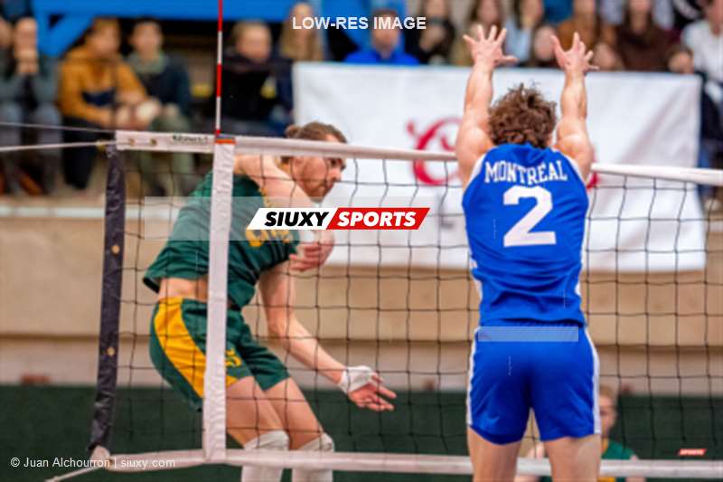 Julien BOILEAU - Yoan DAVID -  Université de Montréal - Université de Sherbrooke - Volleyball - RSEQ - 2023 Volley M - Université de Montréal (1) vs (3) Université de Sherbrooke (#RSEQ2023UDMvUSH02) Photo by: Juan Alchourron | Siuxy Sports 2023-02-05