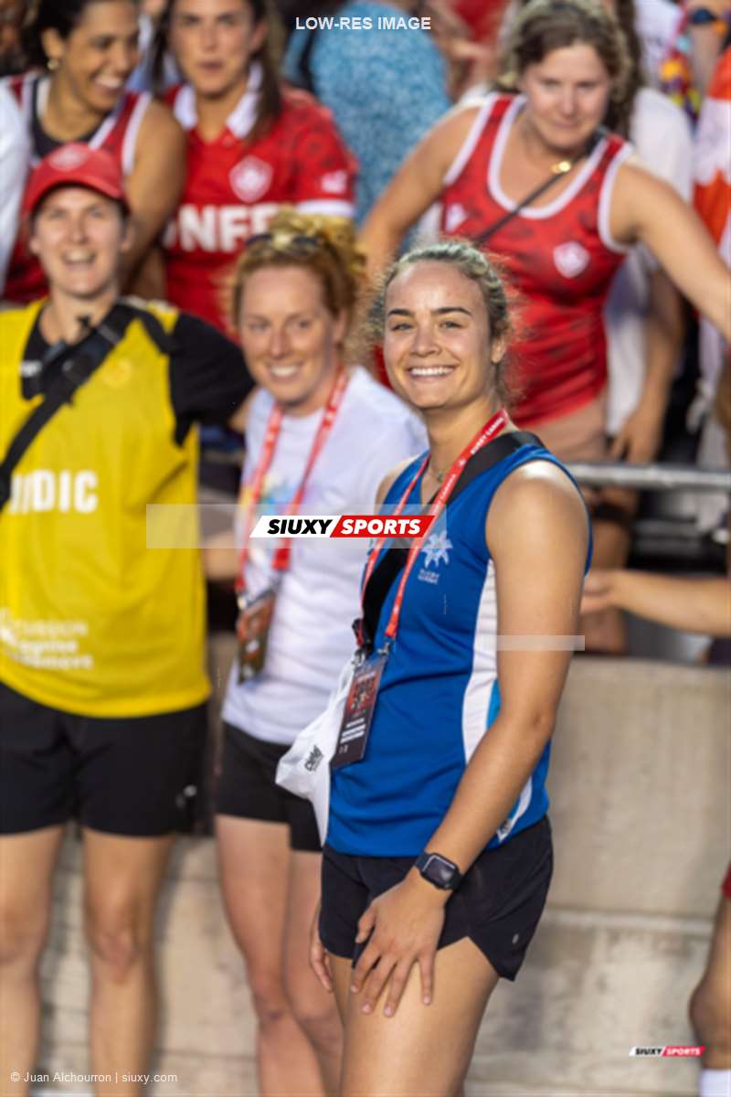 Rosalie AUTHIER - Brianna MILLER -  Canada Rugby XV F - New Zealand national rugby union team (W) - Rugby - World Rugby Pacific Four Series - Canada vs New Zealand - After game (#2023WRP4SCANNZL3) Photo by: Juan Alchourron | Siuxy Sports 2023-07-08