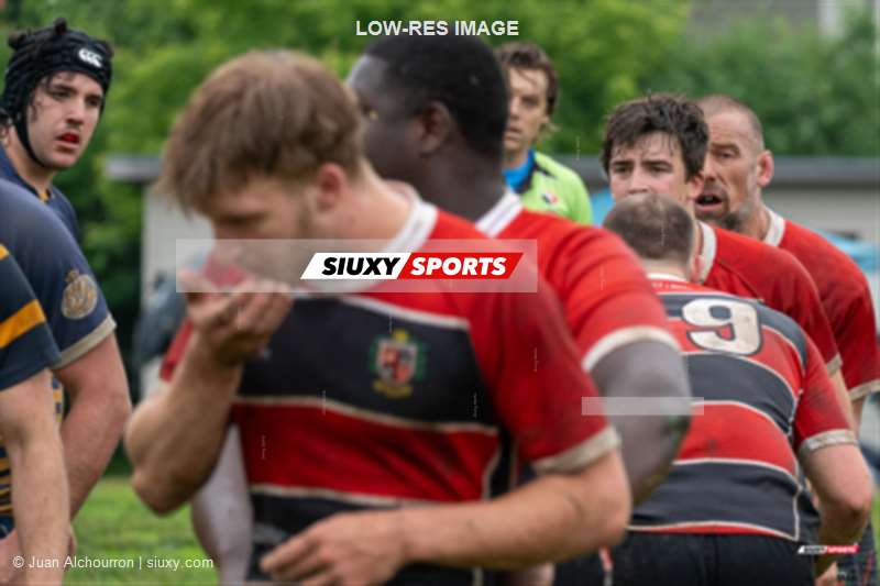 Nicolo MARSALA - Scott WARCUP -  Town of Mount Royal RFC - Beaconsfield Rugby Football Club - Rugby - RUGBY QC 2023 (M2) - TMR RFC () vs () Beaconsfield RFC (#2023RQM2TMRBEACO06) Photo by: Juan Alchourron | Siuxy Sports 2023-06-17