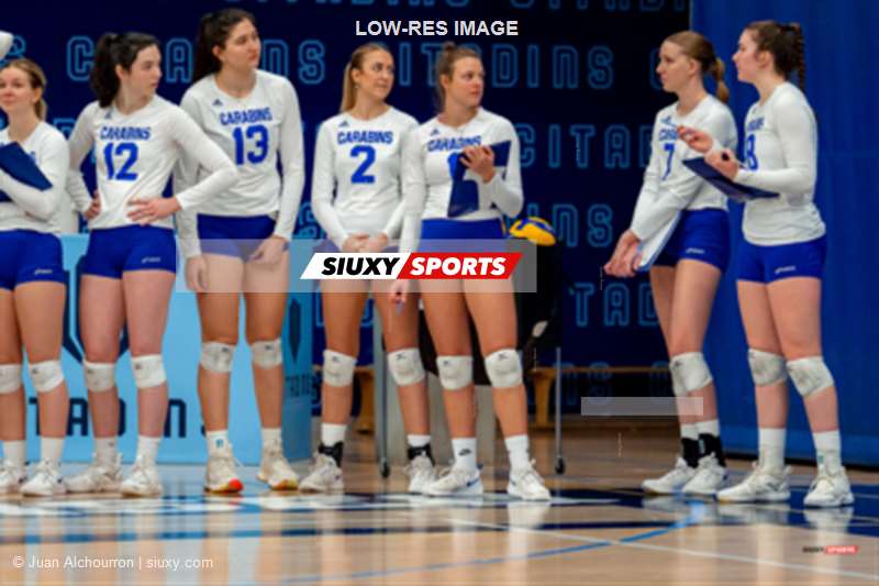 Maude BABIN - Chloé GALARNEAU-HALEY - Laurence HUARD -  Université du Québec à Montréal - Université de Montréal - Volleyball - RSEQ - 2023 Volley F - UQAM (3) vs (2) Université de Montréal (#RSEQ2023UQAMUDM01) Photo by: Juan Alchourron | Siuxy Sports 2023-02-05