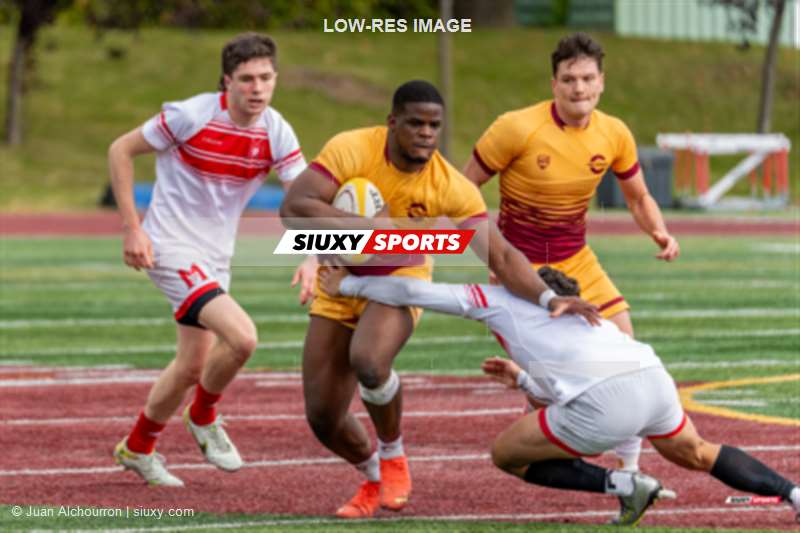 Joe MABI - Dominic RUSSELL -  Université Concordia - Université McGill - Rugby - RSEQ - 2023 Rugby - Concordia (22) vs (23) McGill - Game Reel (#RSEQ2023CONMCGA10) Photo by: Juan Alchourron | Siuxy Sports 2023-10-15