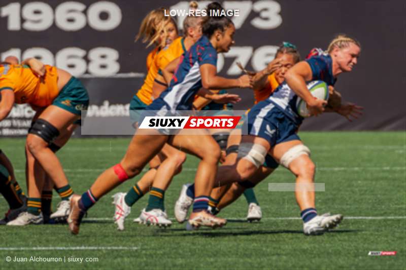  Australia national rugby union team (W) - USA Women’s Eagles - Rugby - World Rugby Pacific Four Series - Australia (58) vs (17) USA - First Half (#2023WRP4SAUSUSA1) Photo by: Juan Alchourron | Siuxy Sports 2023-07-08
