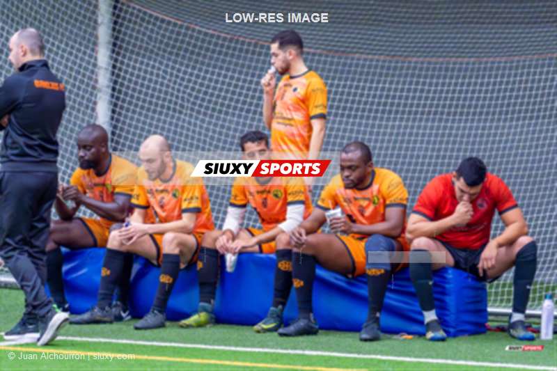 Fabrice ARISTIL - Roumengas ARNAUD - Soufiyan BEN BOUBKER - Yahia BEN OTHMAN - Vincent GARCIA - Ajouad ILYES - Wilfried ZOUANTCHA -  Bandjos FC - FC SDT - Soccer - TKL 2023 DIV1 - Bandjos Div1 (6) vs (5) FC SDT (#TKL23D1BANSDT12) Photo by: Juan Alchourron | Siuxy Sports 2023-12-12