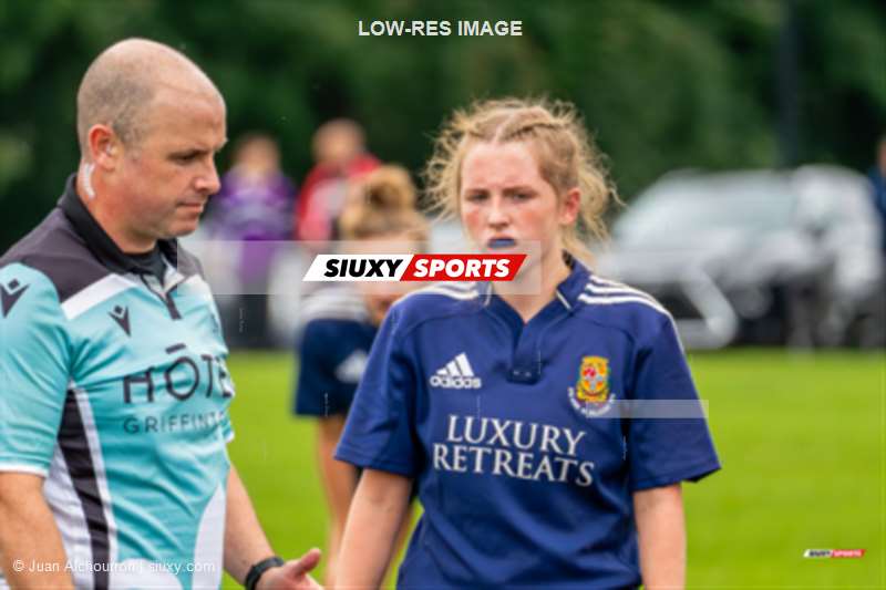 Ashley BROWN - Christopher PAM -  Sainte-Anne-de-Bellevue RFC - Beaconsfield Rugby Football Club - Rugby - Rugby Québec Finales SL Rés F Séniors 2023 SAB QC- SABRF II 10 vs 24 BRFC II (#RQF2023SLRSF) Photo by: Juan Alchourron | Siuxy Sports 2023-08-19
