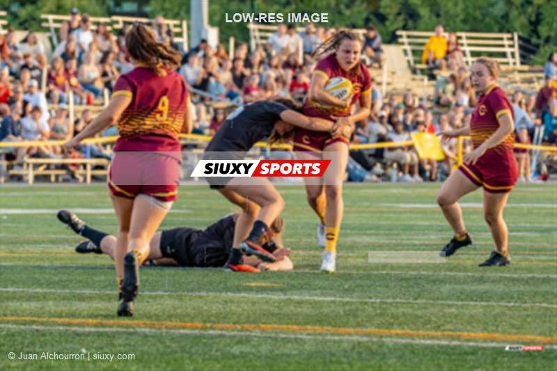  Université Concordia - Université Carleton - Rugby - RSEQ 2023 RUGBY F - CONCORDIA STINGERS (45) VS (10) CARLETON RAVENS (#RSEQ2023fCONCAR09) Photo by: Juan Alchourron | Siuxy Sports 2023-09-17