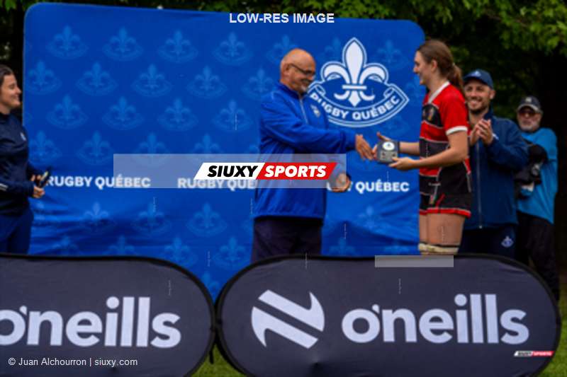 Sutton BRANIGAN - Hugo MONTÉRÉMAL -  Sainte-Anne-de-Bellevue RFC - Beaconsfield Rugby Football Club - Rugby - Rugby Québec Finales SL Rés F Séniors 2023 SAB QC- SABRF II 10 vs 24 BRFC II (#RQF2023SLRSF) Photo by: Juan Alchourron | Siuxy Sports 2023-08-19
