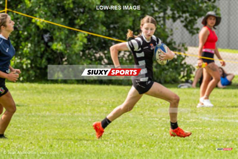  Chaudière-Appalaches - Lac St-Louis - Rugby - Rugby Québec - Tournoi des Régions - Chaudière-Appalaches (14) vs (0) Lac St-Louis - Finale U16F (#2023RQTRCHALSL12) Photo by: Juan Alchourron | Siuxy Sports 2023-07-16
