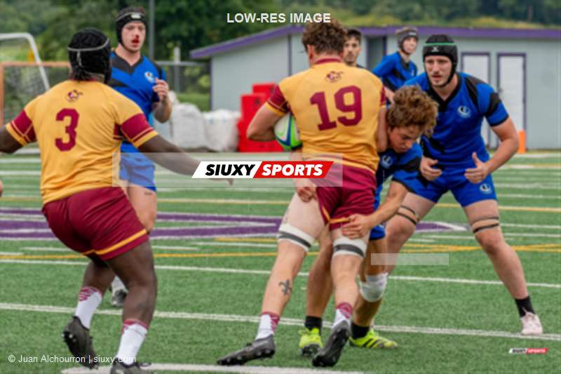 Baptiste FANTON - Youssef SOUIHEL -  Université de Montréal - Université Concordia - Rugby - Bishop's 2023 Rugby Preseason Tournament - UDM (5) vs (10) Concordia (#2023BISHUDMCON) Photo by: Juan Alchourron | Siuxy Sports 2023-09-03