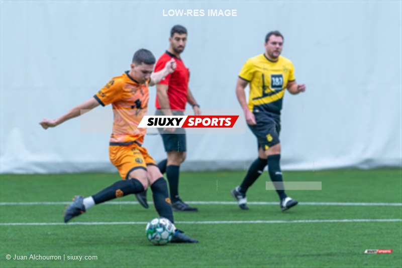 Felipe ANSALDO - Kristiyan GEORGIEV -  Bandjos FC - Levski Montreal FC - Soccer - TKL 2023 Div1 - Bandjos (10) - (0) Levski Montreal  (#TKL23D1BFCLM11) Photo by: Juan Alchourron | Siuxy Sports 2023-11-07