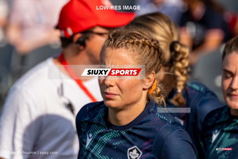 Sarah-Maude LACHANCE -  Canada Rugby XV F - New Zealand national rugby union team (W) - Rugby - World Rugby Pacific Four Series - Canada vs New Zealand - Before game (#2023WRP4SCANNZL0) Photo by: Juan Alchourron | Siuxy Sports 2023-07-08