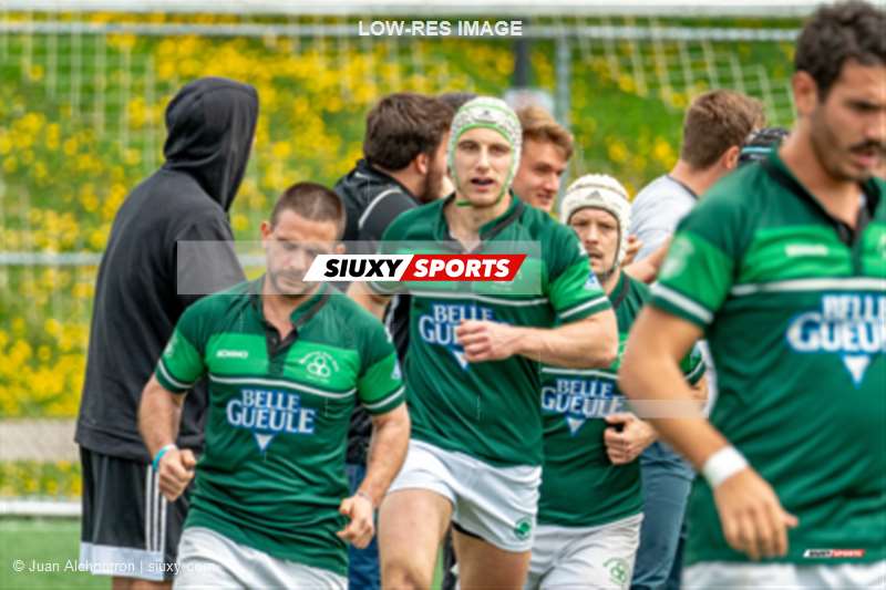 Max LAKOG - Juan Cruz SUIZER UBIOS - Tim YAWORSKI -  Parc Olympique Rugby - Montreal Irish RFC - Rugby - RUGBY QC 2023 (M2) - Parc Olympique Rugby (18) VS (24) Montreal Irish RFC (#2023M2PORMIRFC05) Photo by: Juan Alchourron | Siuxy Sports 2023-05-20