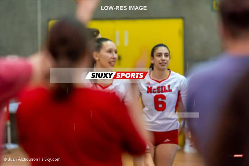 Victoria IANNOTTI - Charlene ROBITAILLE -  Université de Montréal - Université McGill - Volleyball - RSEQ - 2023 Volley F - Université de Montréal (3) vs (1) McGill (#RSEQ2023UDMvMCG02R1) Photo by: Juan Alchourron | Siuxy Sports 2023-02-25