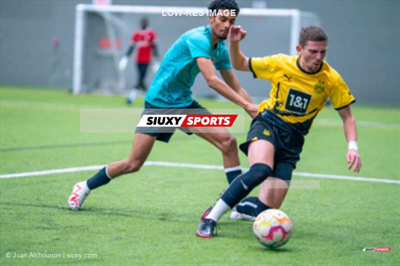 Quentin Tynio HENRY - Pavel PAVLOV -  FC Anti Social Club - Levski Montreal FC - Soccer - TKL 2023 DIV1 - FC Anti Social Club (4) - (1) Levski Montréal FC (#TKL23D1ASCLEV12) Photo by: Juan Alchourron | Siuxy Sports 2023-12-19